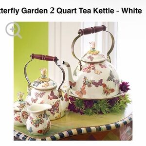 MacKenzie-Childs Butterfly Garden Tea Kettle - Multicolor